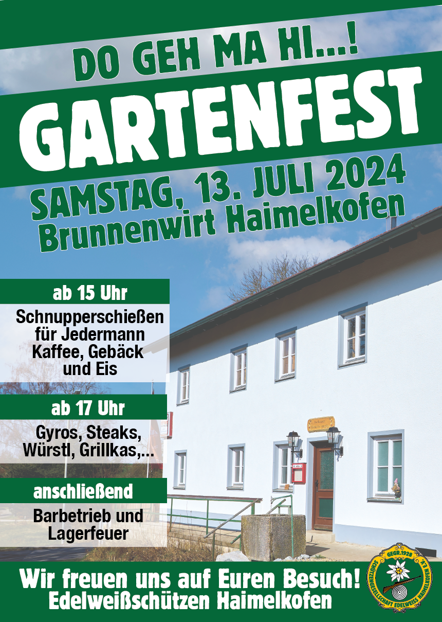 Plakat „Gartenfest“